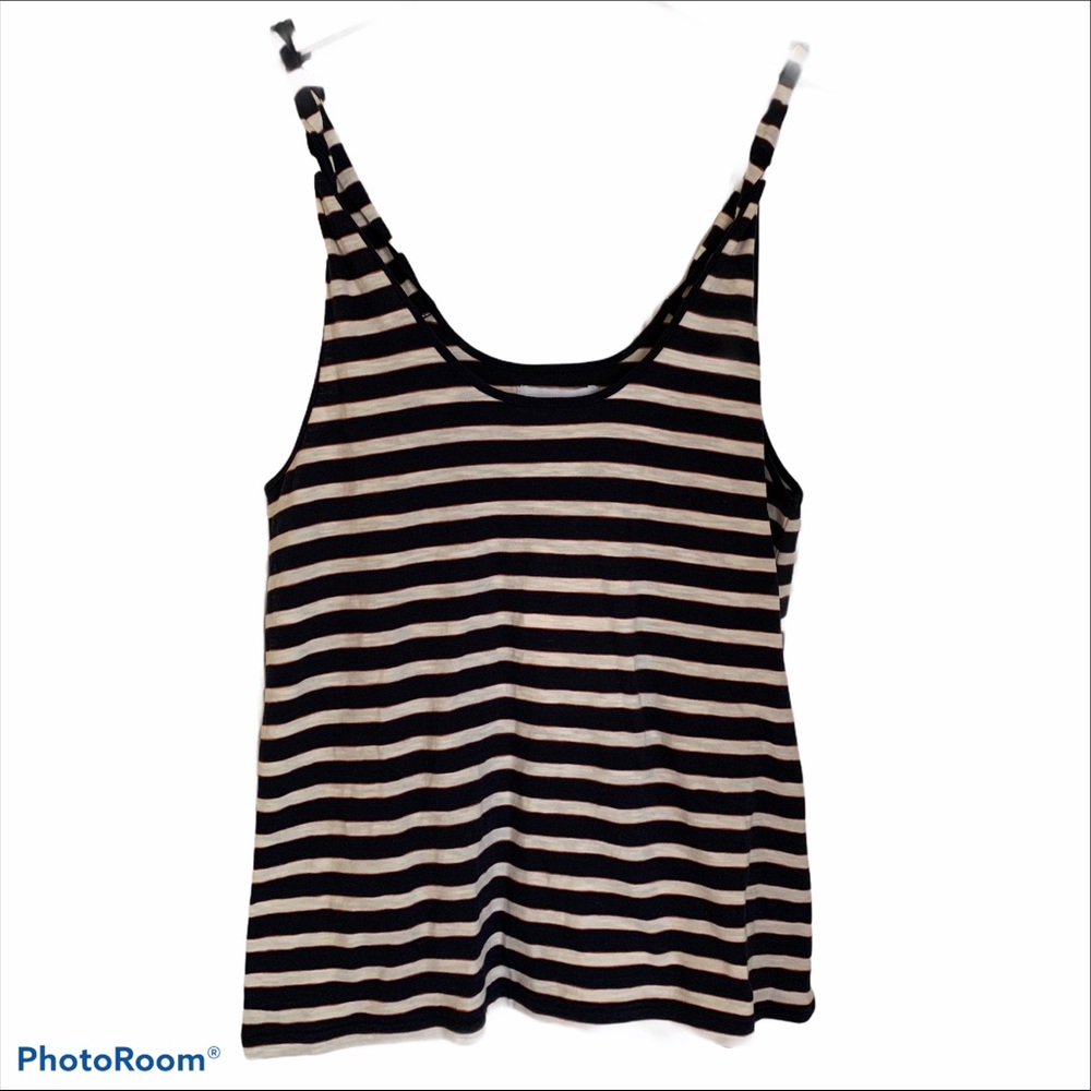 Current/Elliott 2 6 8 twisted tank striped soft knit beach vacation americana
